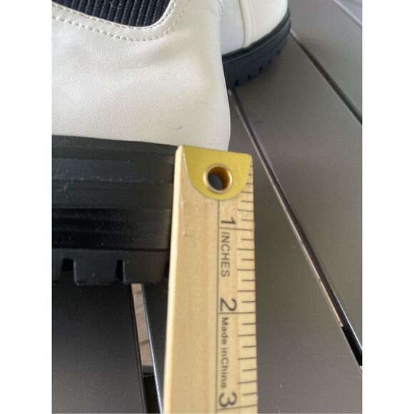 Circus by Sam Edelman Giovanny White / Black Combat Boot 9M Moto Boot/ Winter - Picture 9 of 10